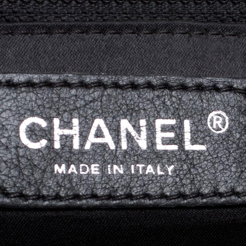 Chanel Black Check Embossed Velvet Vintage CC Side Belted Bowler Bag 3