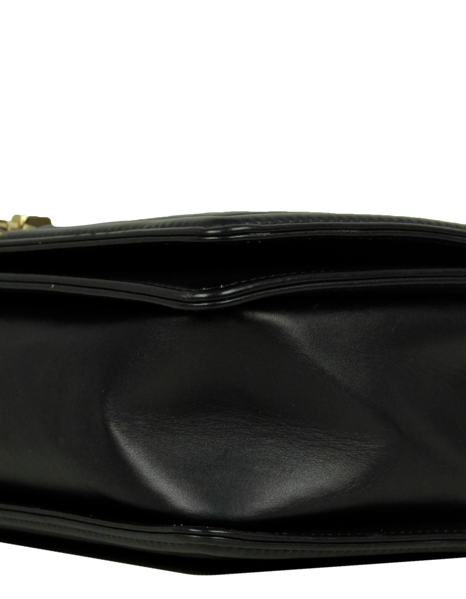 Women's Chanel Black Chevron Lambskin Leather New Medium Boy Bag For Sale