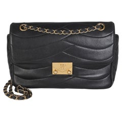 Chanel Black Chevron Lambskin Medium Paris-Seoul Pagoda Flap Bag