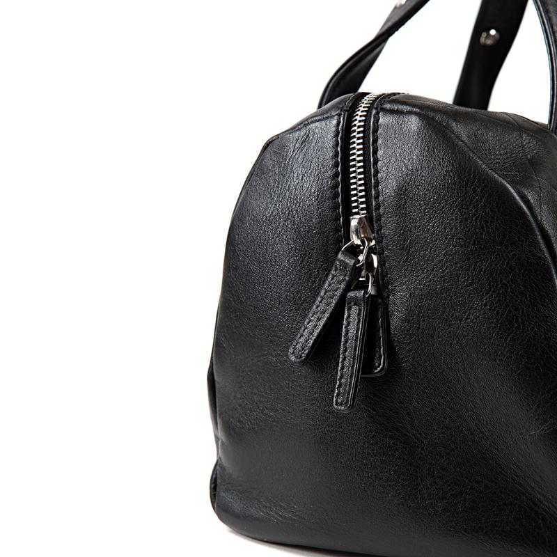 Chanel Black Chevron Leather All Day Long Boston Bag 3