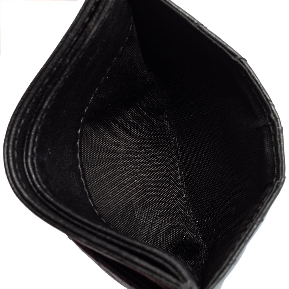 Chanel Black Chevron Leather CC Card Holder 1