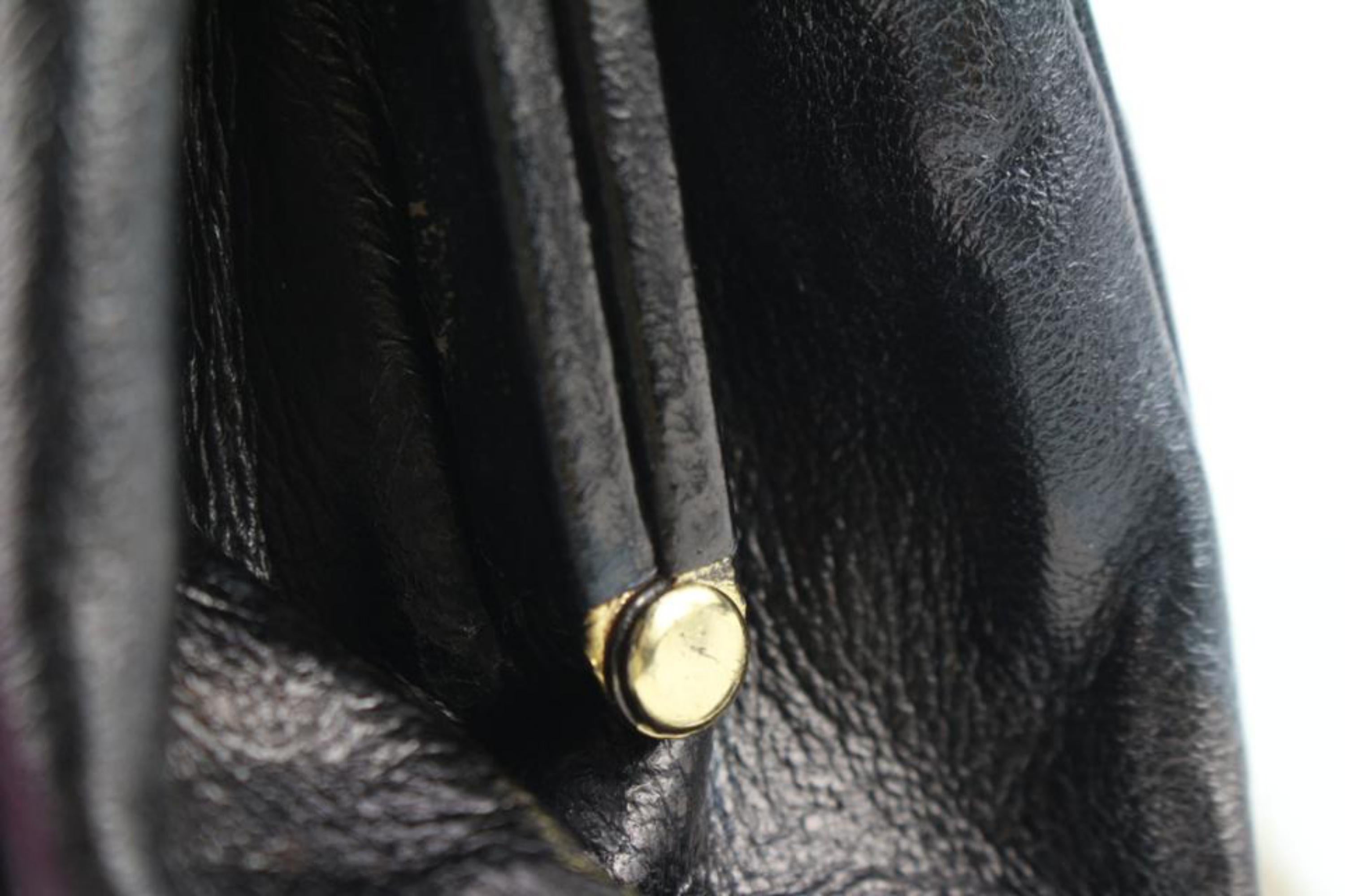Chanel Black Chevron Leather Chain Bag 113ca57 For Sale 7