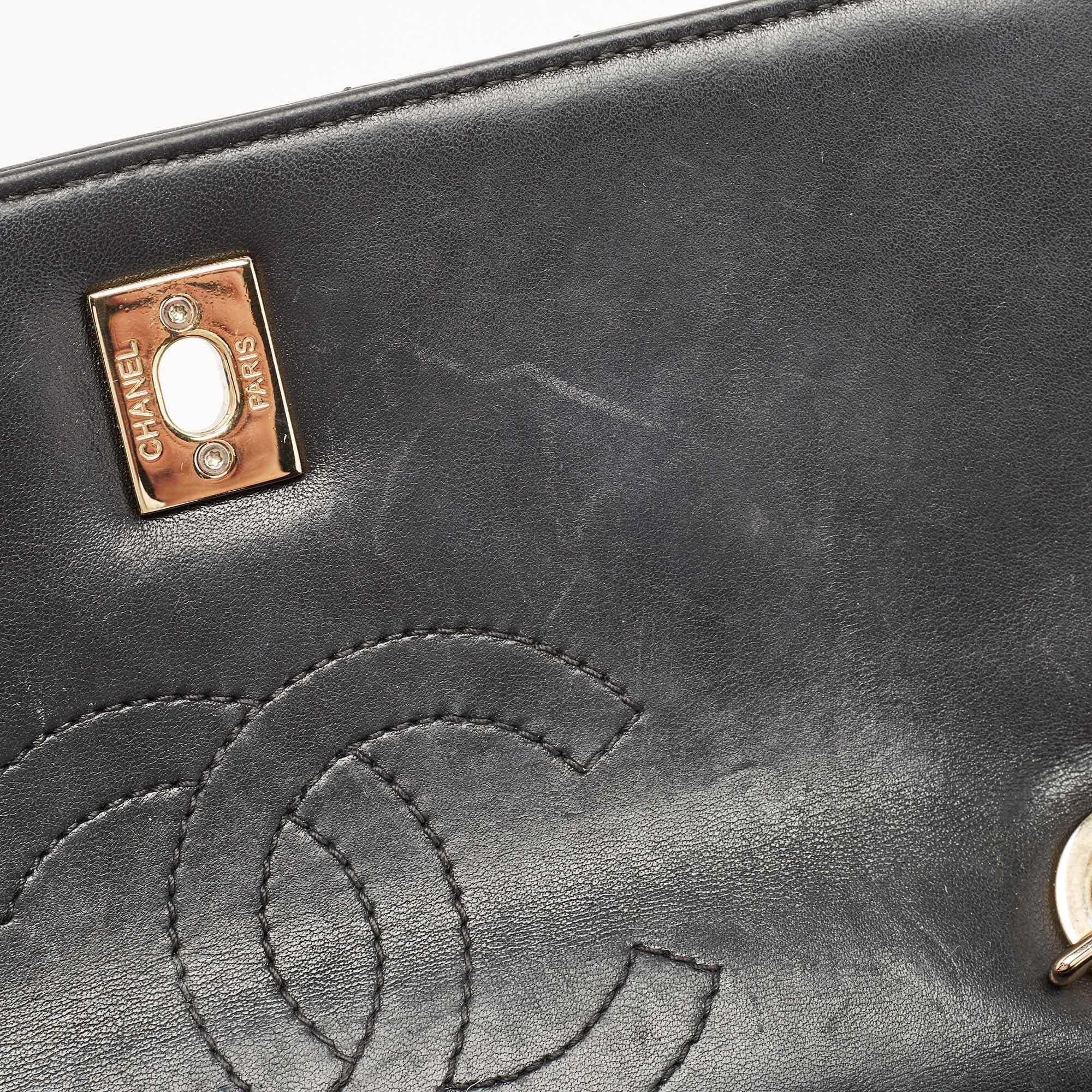 Chanel Black Chevron Leather Trendy CC Flap Bag 6