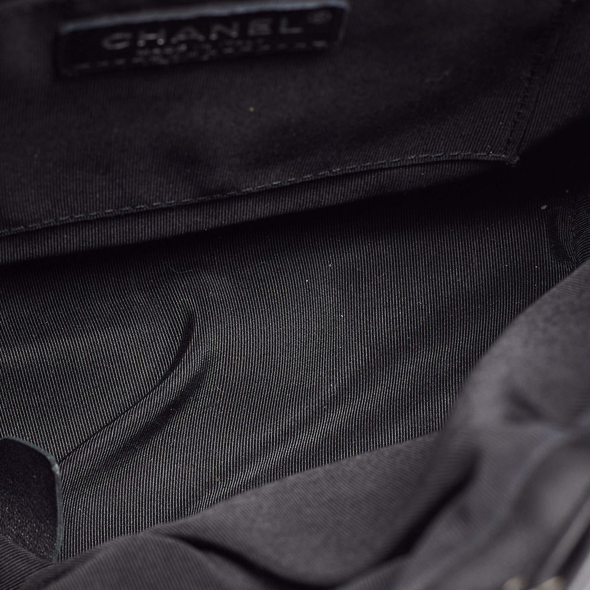 Chanel Black Chevron Leather Urban Spirit Backpack 4
