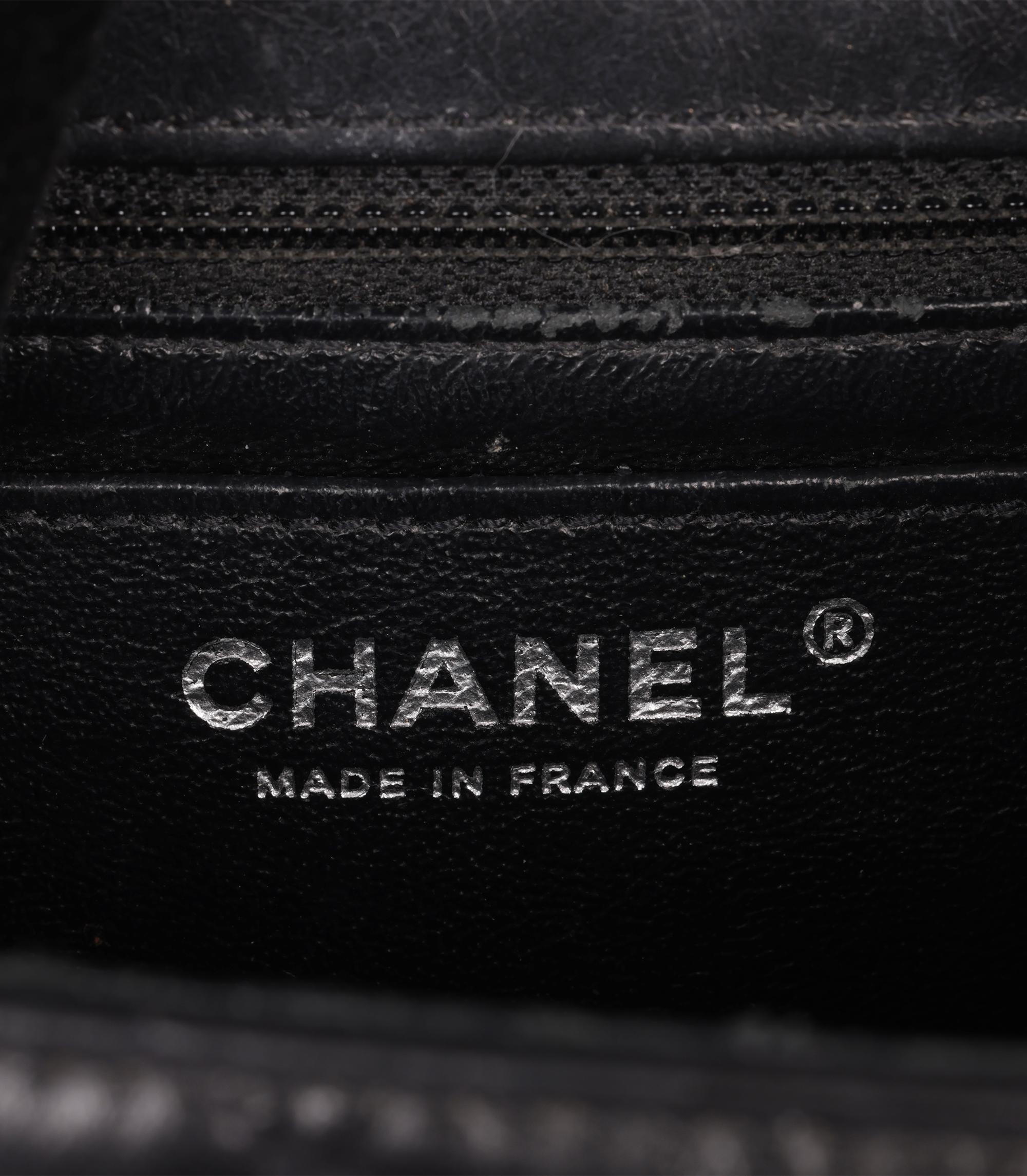 Chanel Black Chevron Quilted Crinkled Calfskin Leather SO Black 224 2.55 Reissue in vendita 5