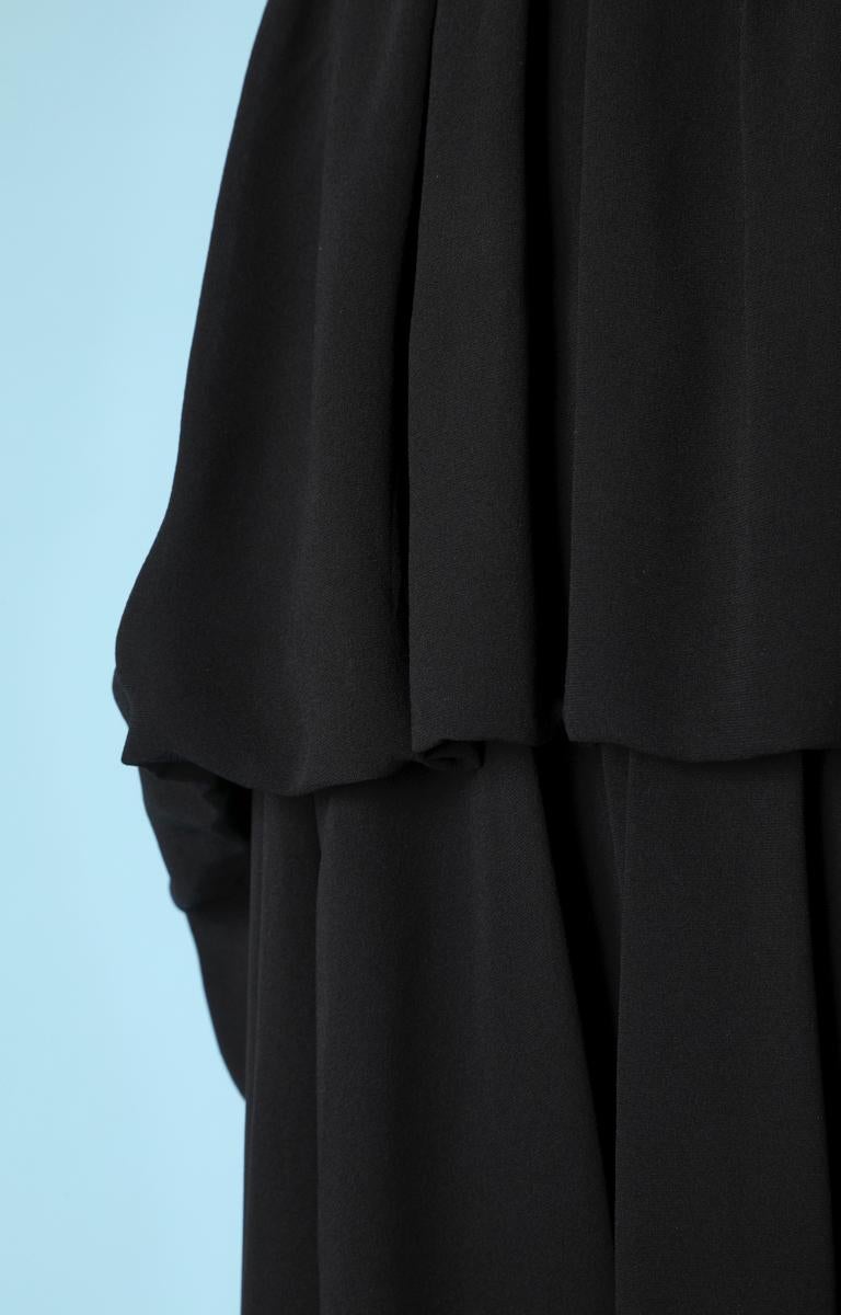 Vestido negro de gasa Chanel Negro