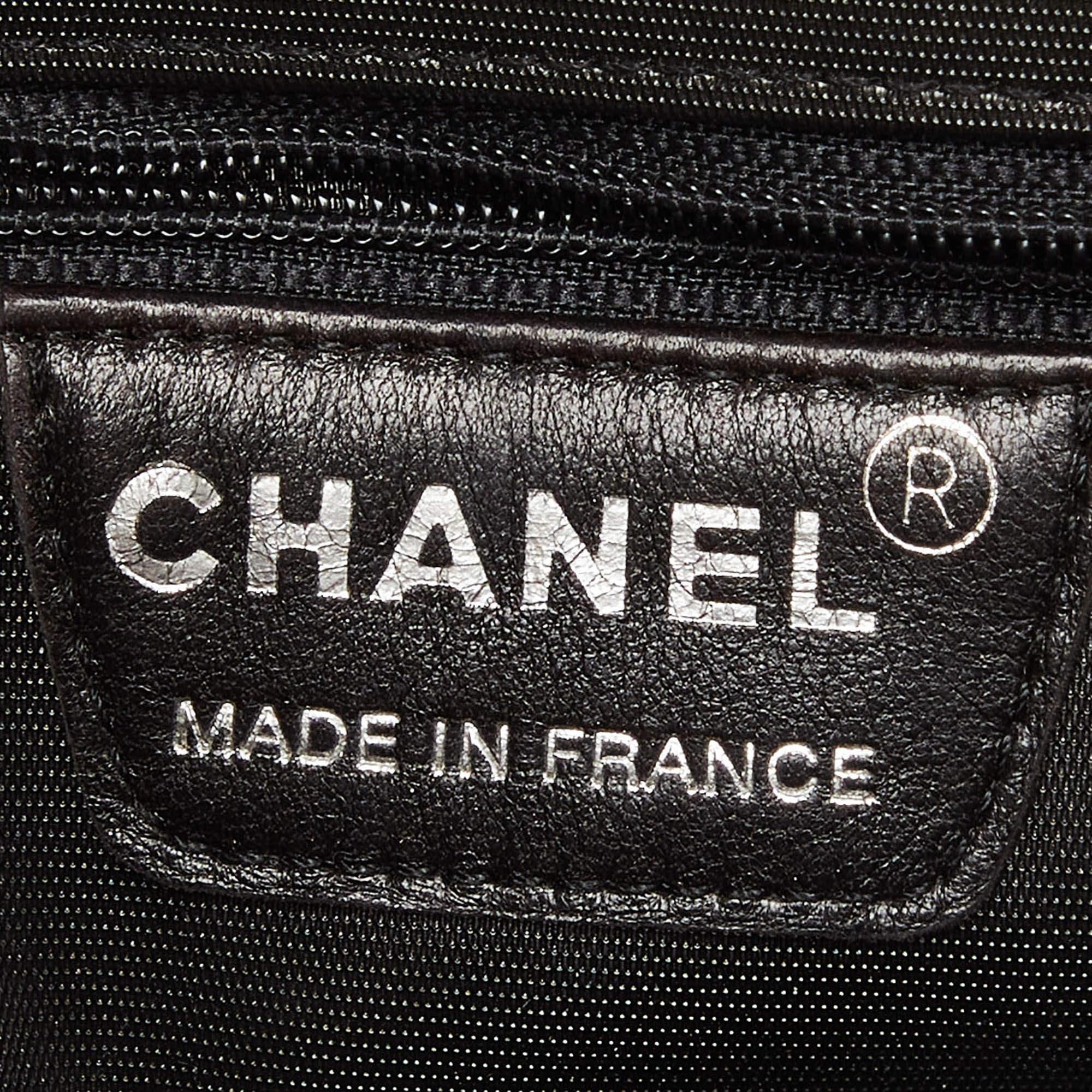 Chanel Black Choco Bar Canvas Mini Vintage Bag For Sale 1