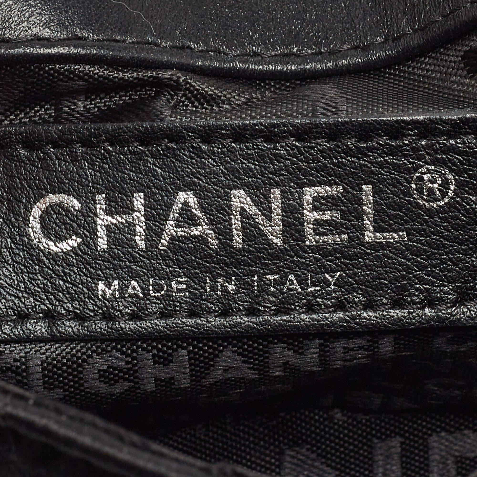 Chanel Black Choco Quilted Satin Extra Mini Lipstick Charm Bag 5