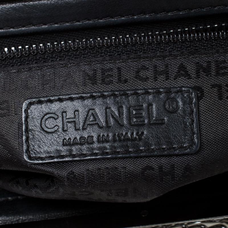 Chanel Black Chocolate Bar Leather Multi-Chain Clutch 5