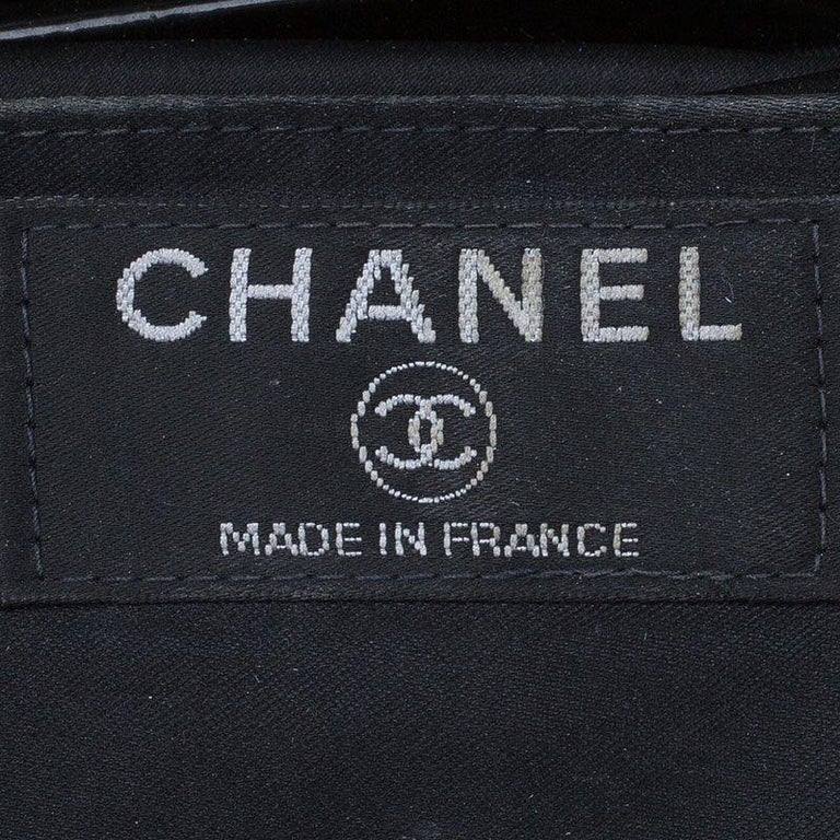 Chanel Black Chocolate Bar Patent Leather Kisslock Shoulder Bag For ...