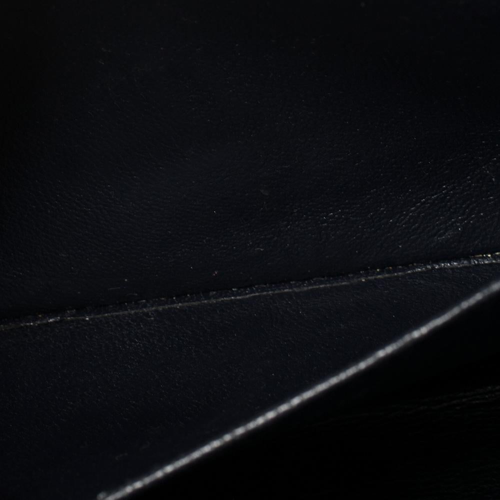 Chanel Black Chocolate Bar Quilted Denim CC Flap Chain Bag 6
