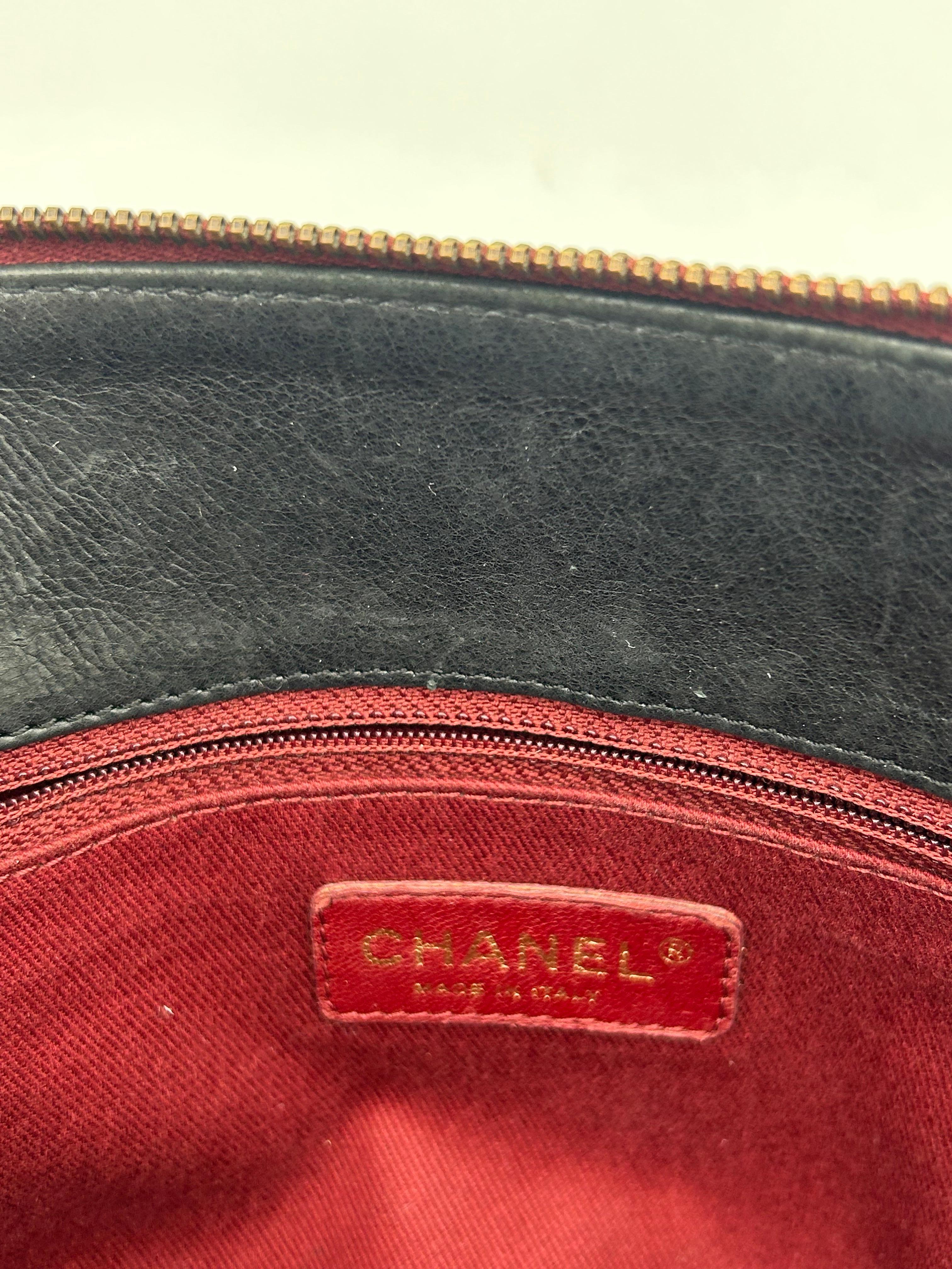 Chanel Black Classic Bag Camellia Blizzard 2010-2011 For Sale 10