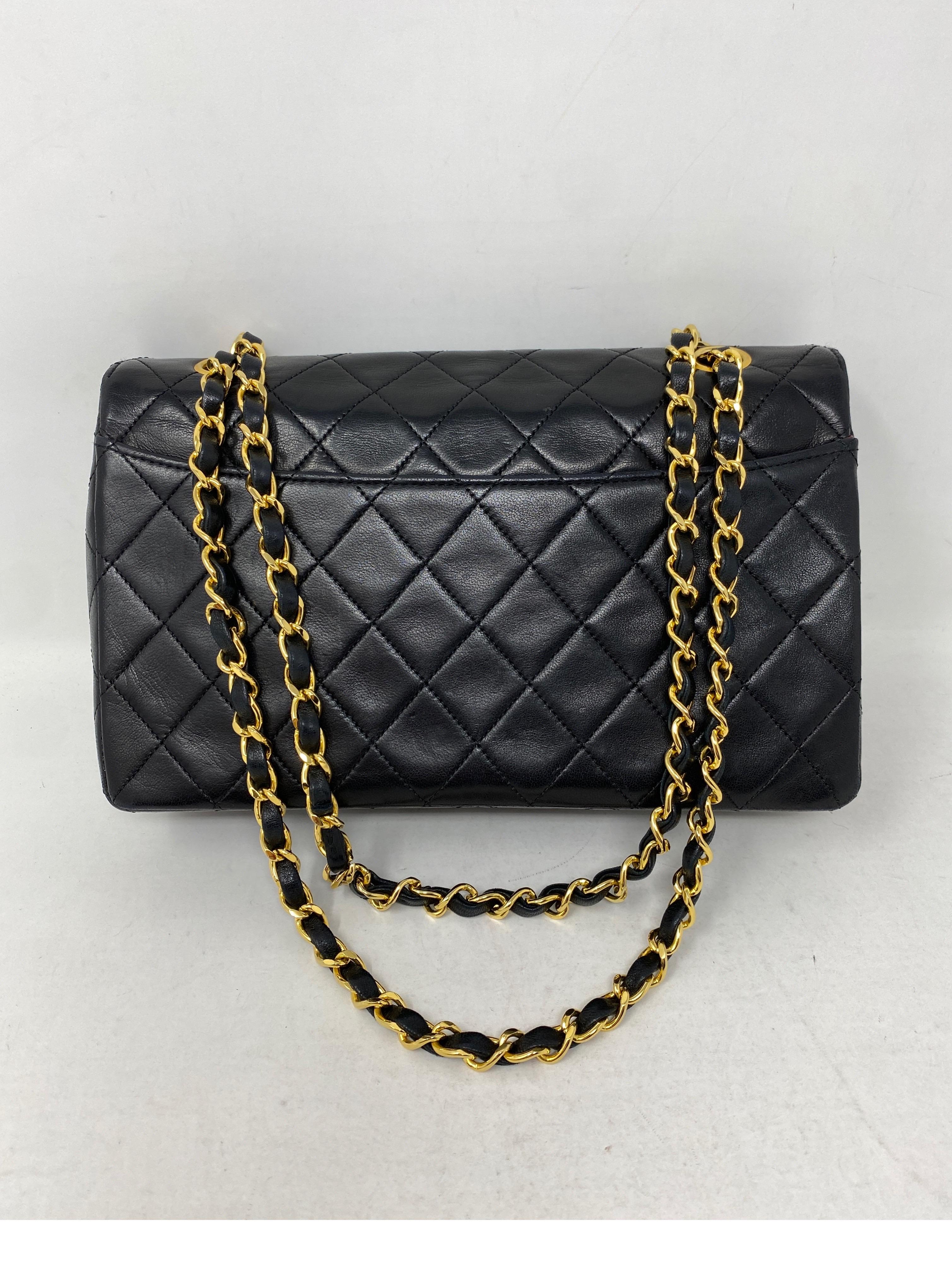 Chanel Black Classic Flap with Wallet Bag  3