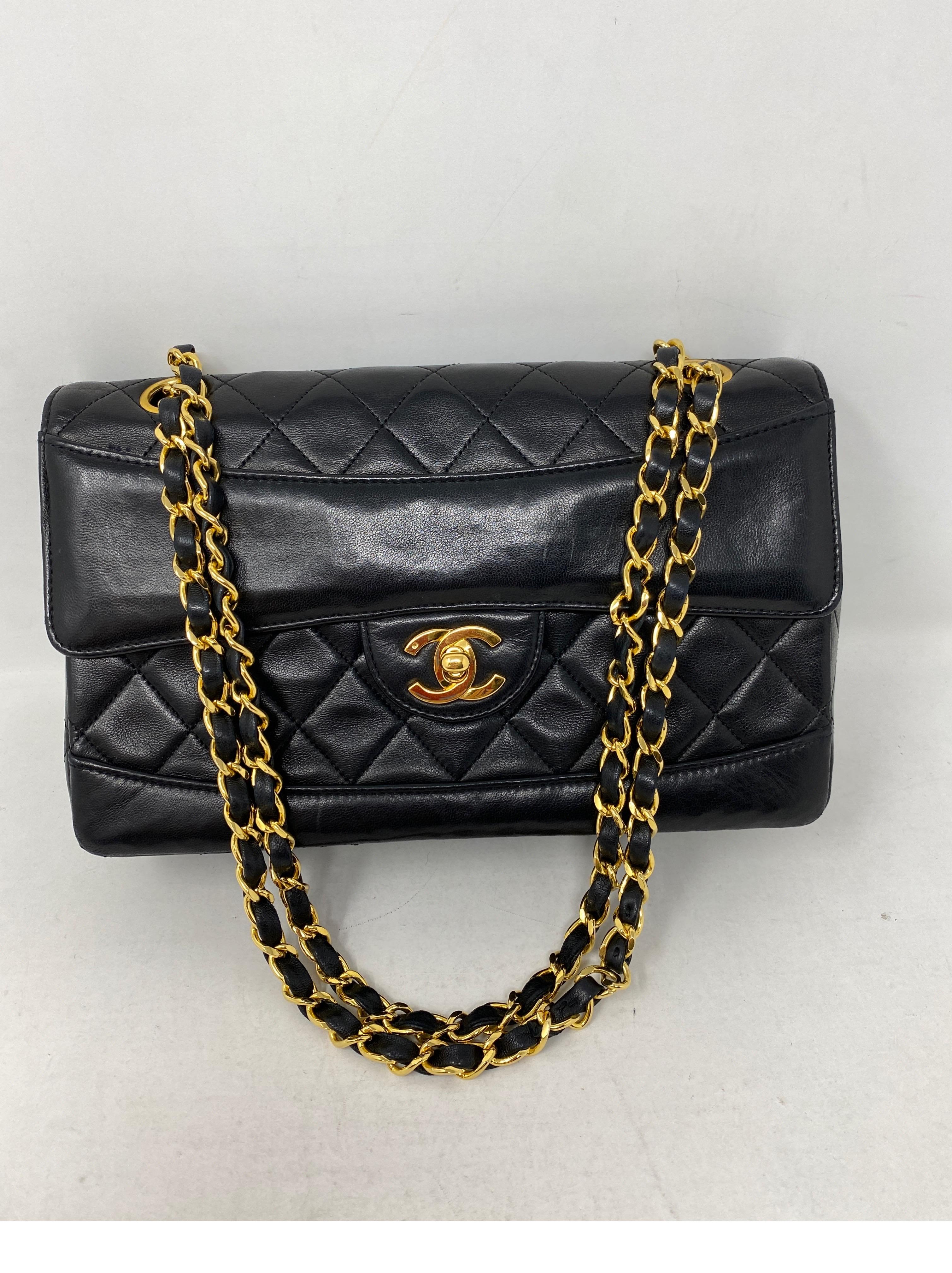 Women's or Men's Chanel Black Classic Flap with Wallet Bag 