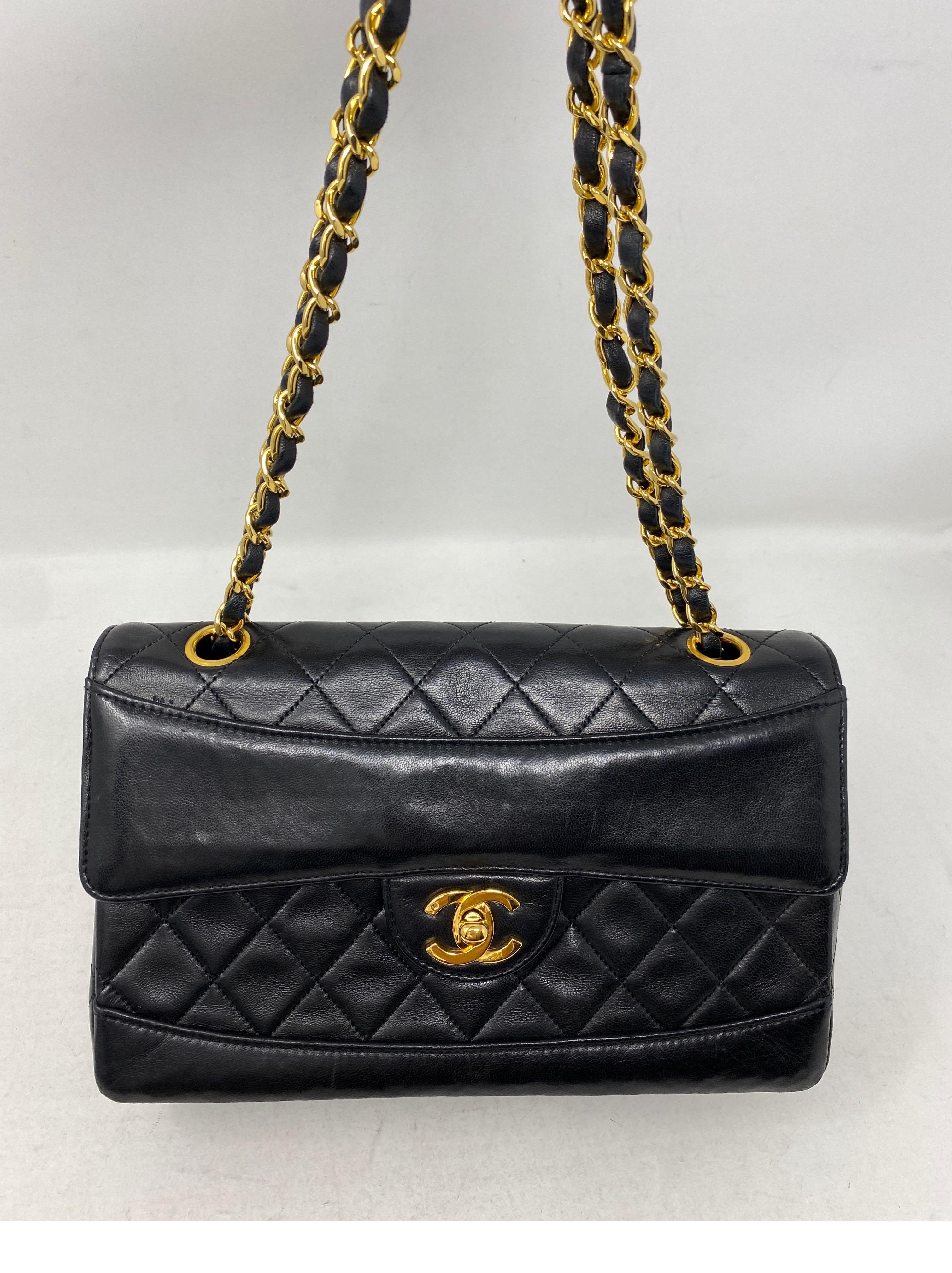 Chanel Black Classic Flap with Wallet Bag  1