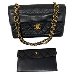 Chanel Black Classic Flap with Wallet Bag 