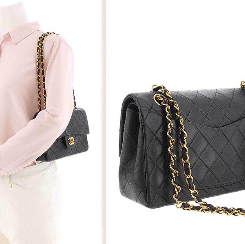 Chanel Black Classic Small Double Flap Bag For Sale 2