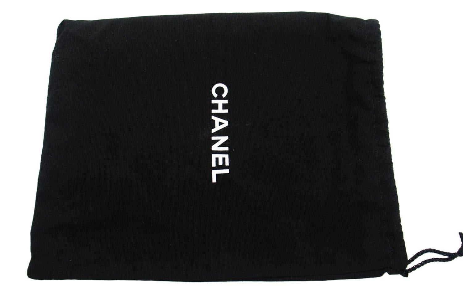 CHANEL Black Classic WOC Wallet On Chain Shoulder Bag Lambskin 14