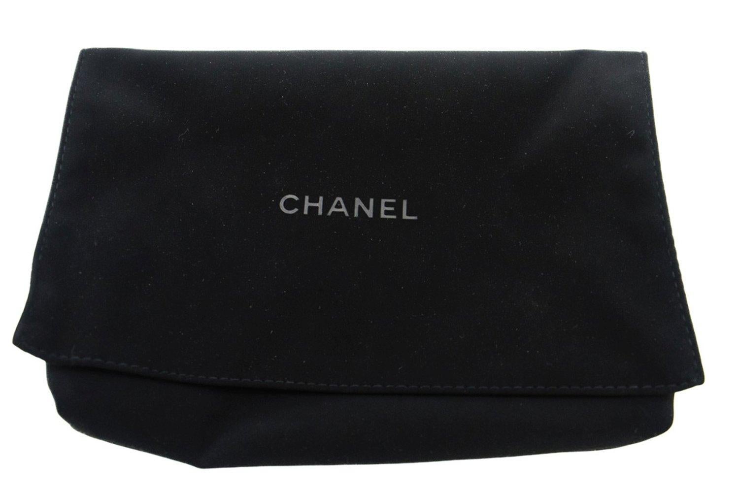 CHANEL Black Classic WOC Wallet On Chain Shoulder Bag Lambskin 15