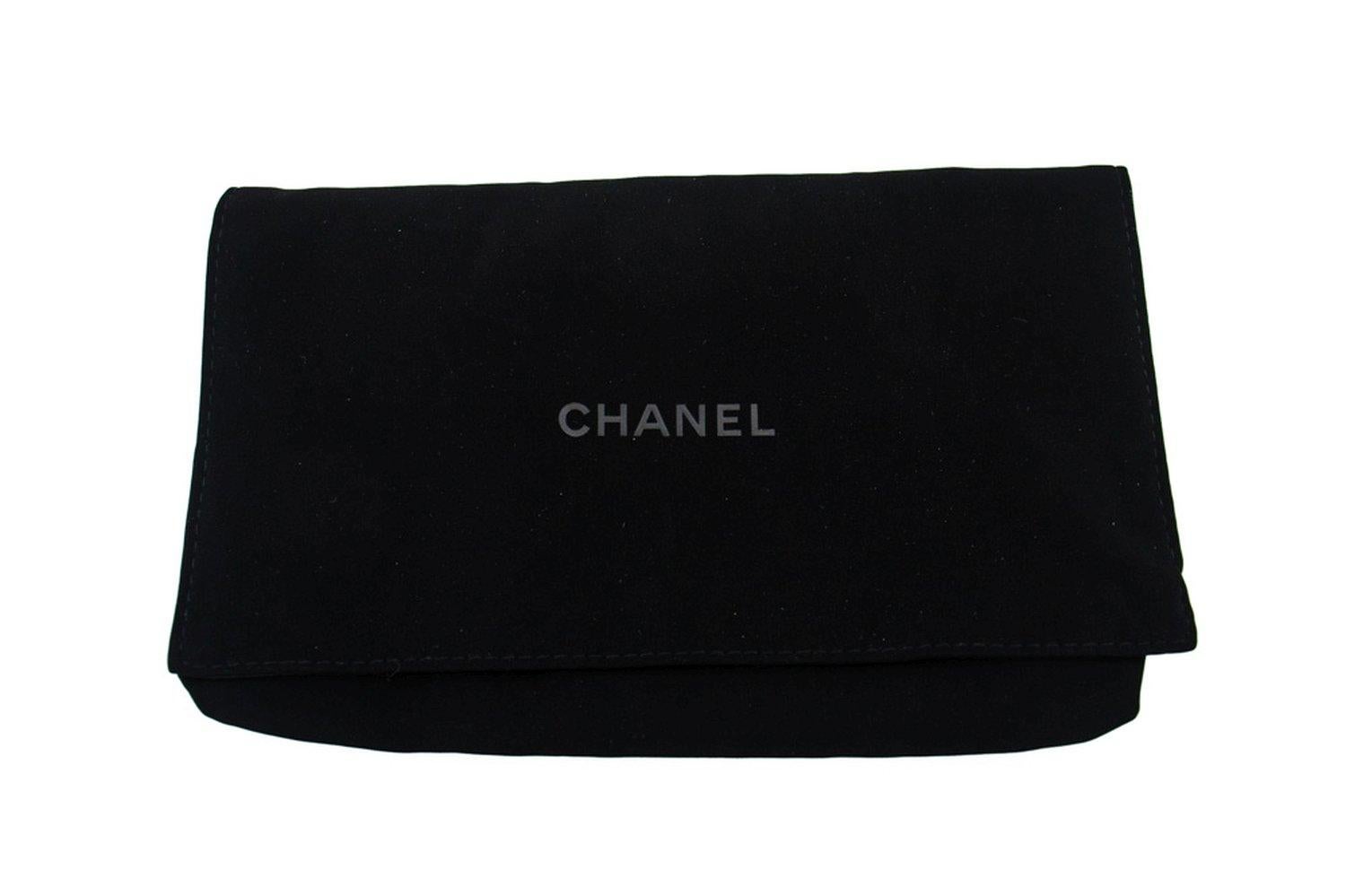 CHANEL Black Classic WOC Wallet On Chain Shoulder Crossbody Bag For Sale 11