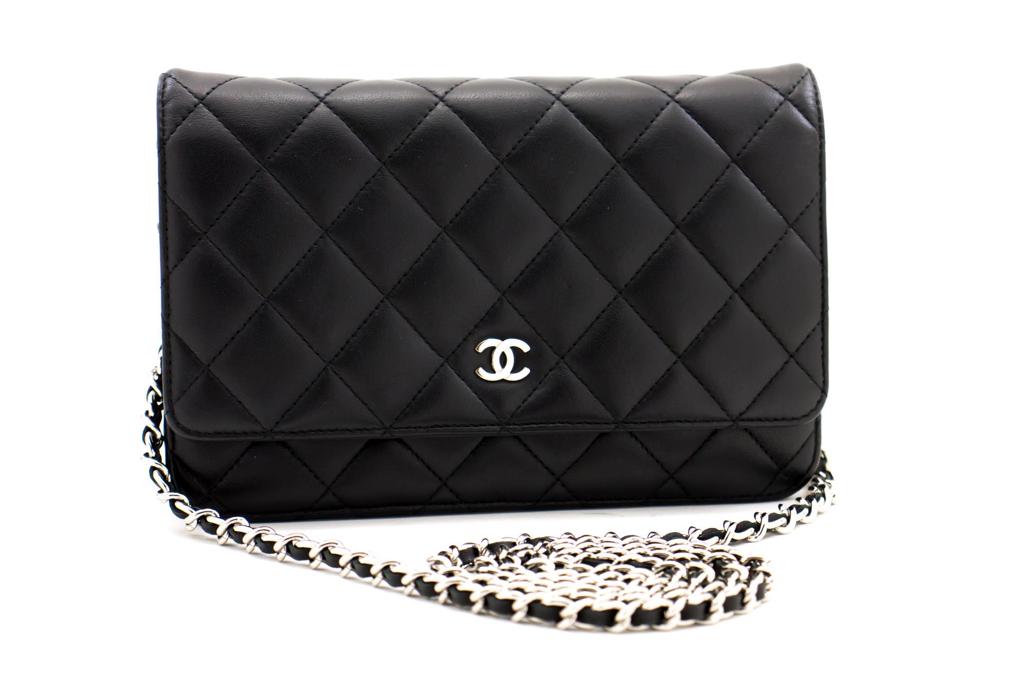 An authentic CHANEL Black Classic Wallet On Chain WOC Shoulder Bag Crossbody. The color is Black. The outside material is Leather. The pattern is Solid. This item is Contemporary. The year of manufacture would be 2012.
Conditions & Ratings
Outside
