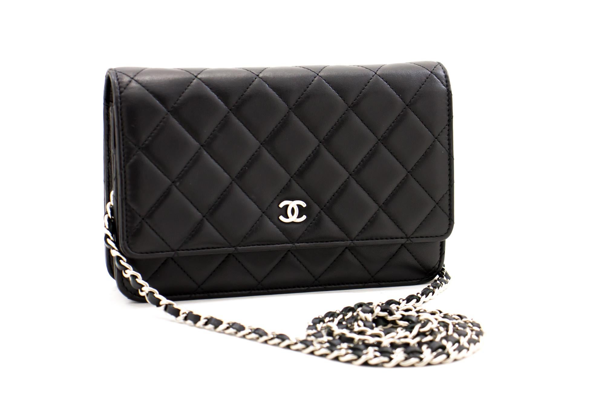 An authentic CHANEL Black Classic Wallet On Chain WOC Shoulder Bag Crossbody. The color is Black. The outside material is Leather. The pattern is Solid. This item is Contemporary. The year of manufacture would be 2014.
Conditions & Ratings
Outside