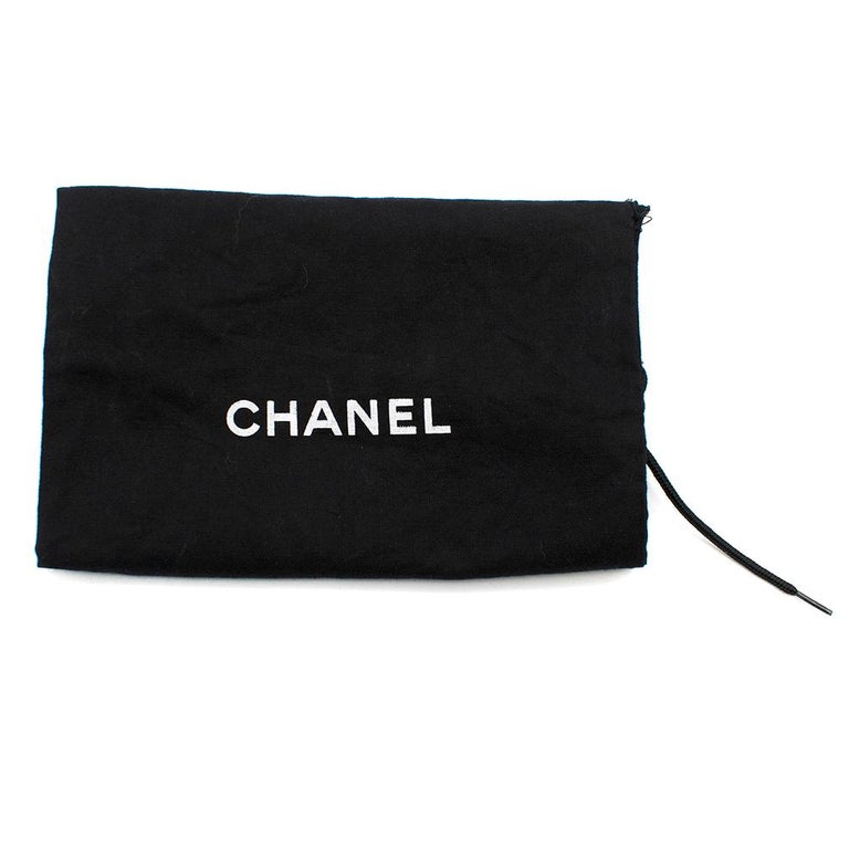 Chanel black clover embellished mid heel loafers SIZE 38 For Sale at ...