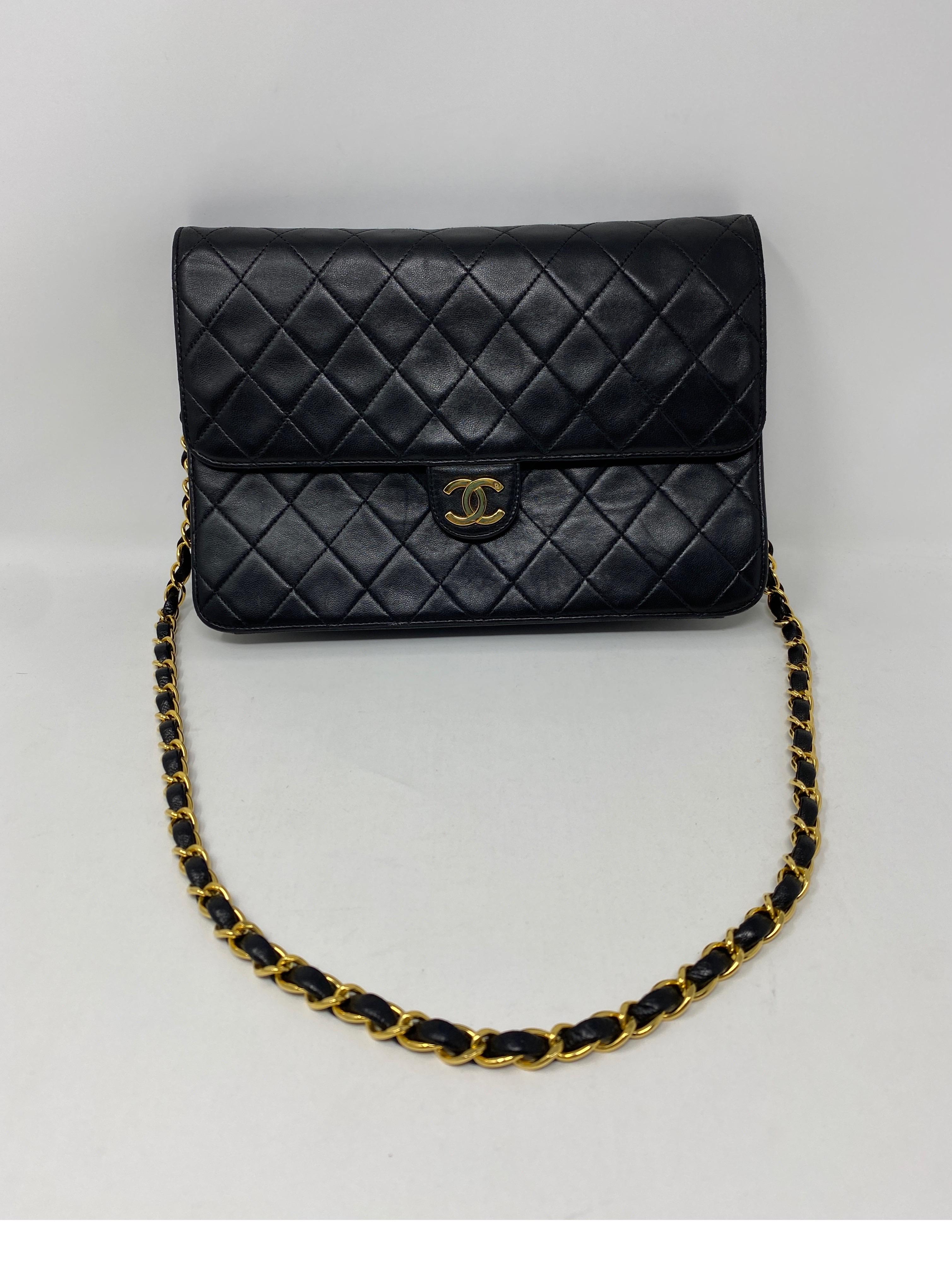 Chanel Black Clutch Bag Chain Strap 9