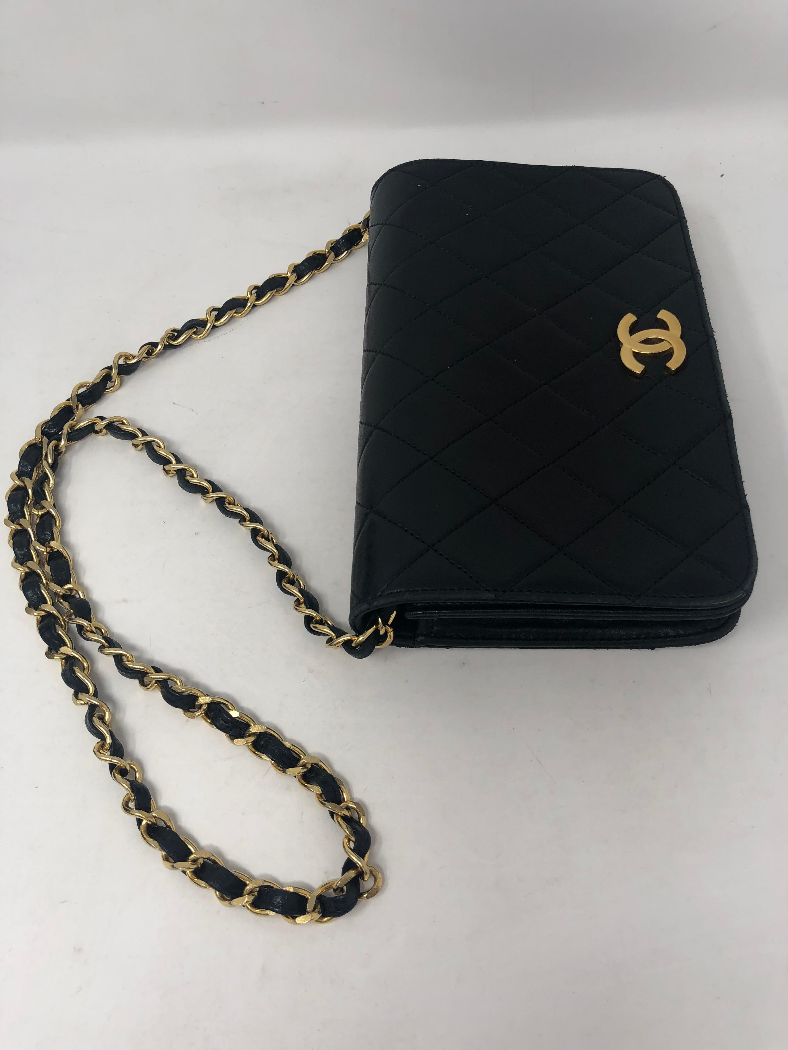 chanel black evening bag