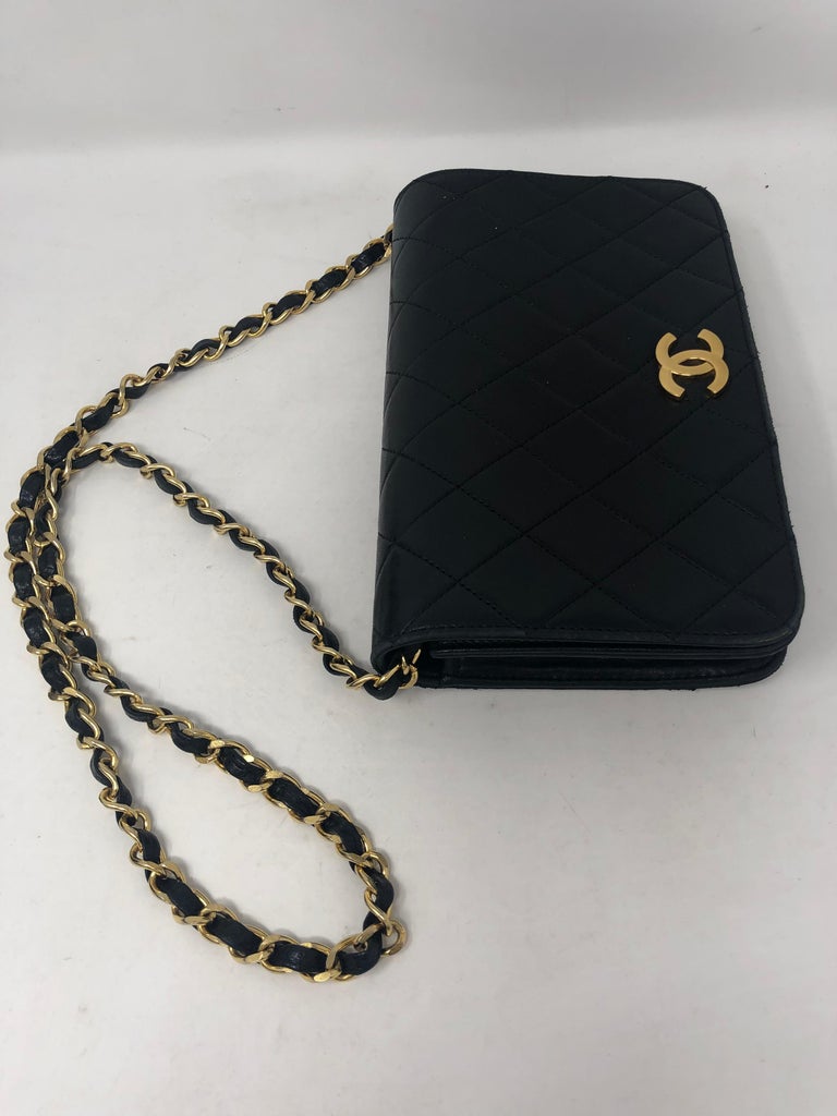 Chanel Black Clutch/ Evening Bag at 1stDibs