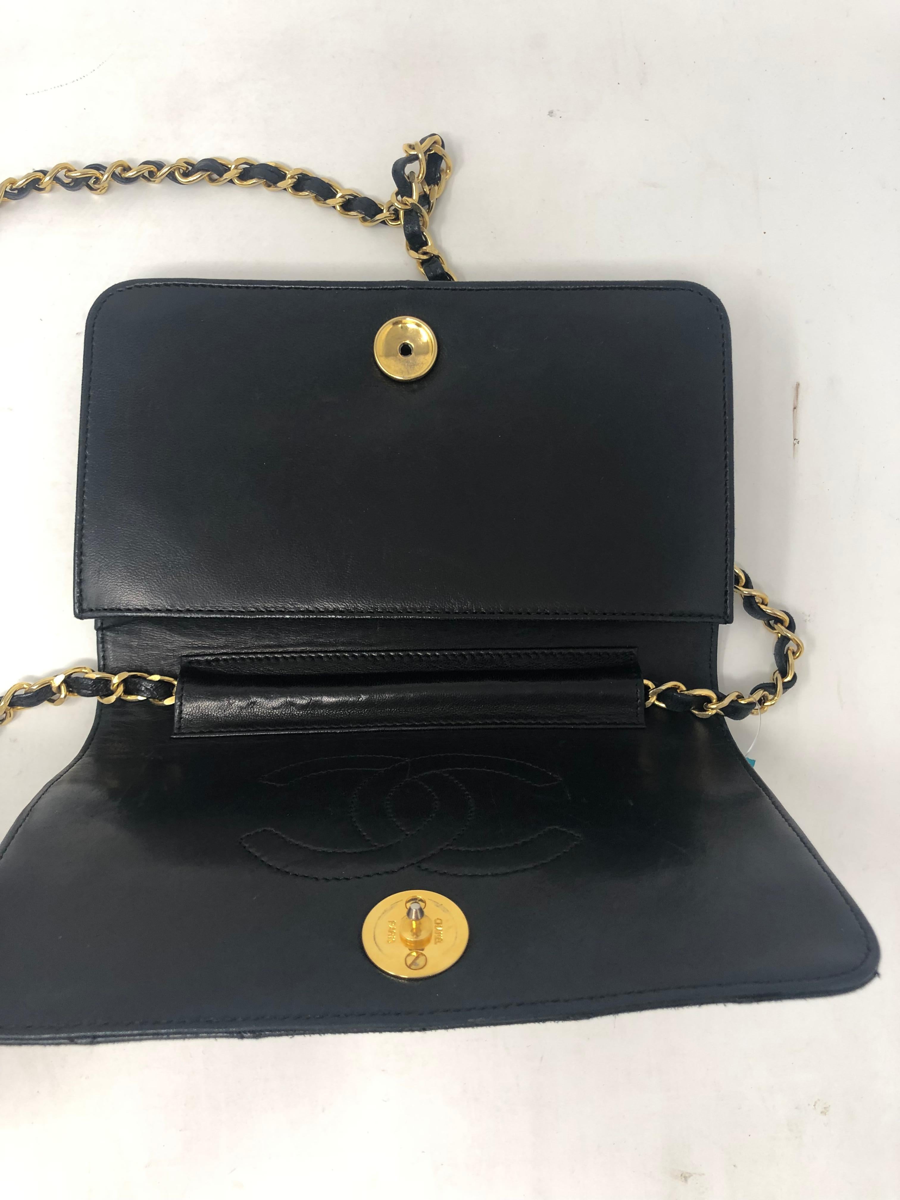 Chanel Black Clutch/ Evening Bag In Good Condition In Athens, GA