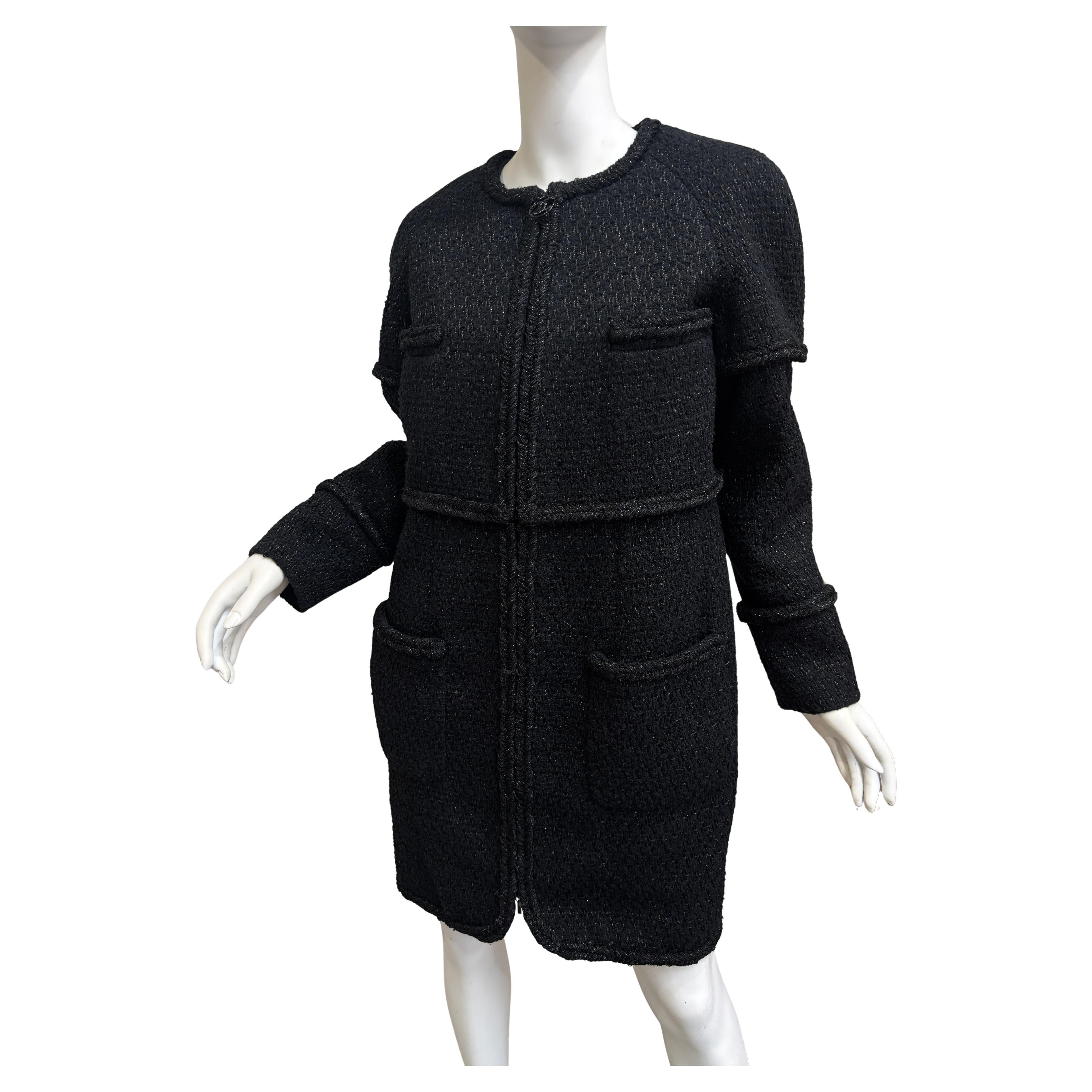 Chanel Black Coat Size 40/2019 Collection