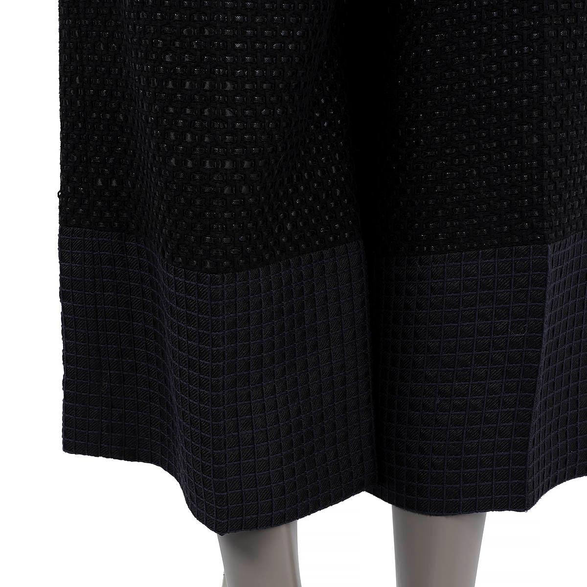 CHANEL black cotton 2016 16C SEOUL DOUBLE BREASTED PANT Suit 38 S 6