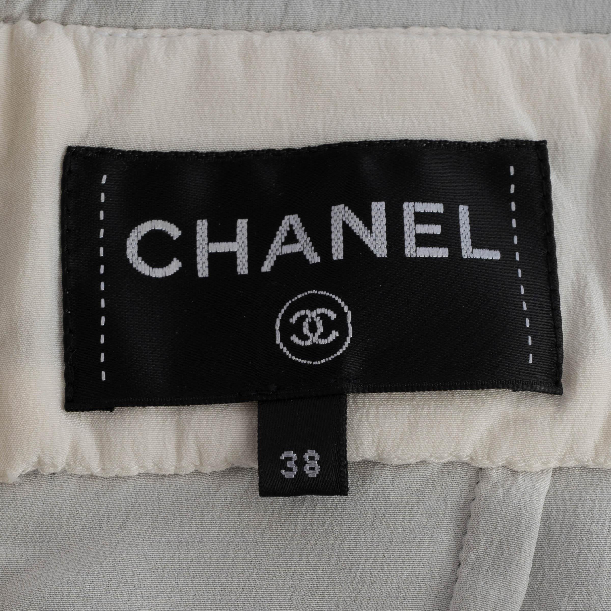 CHANEL black cotton 2017 17P LACE COCKTAIL Dress 38 S For Sale 2