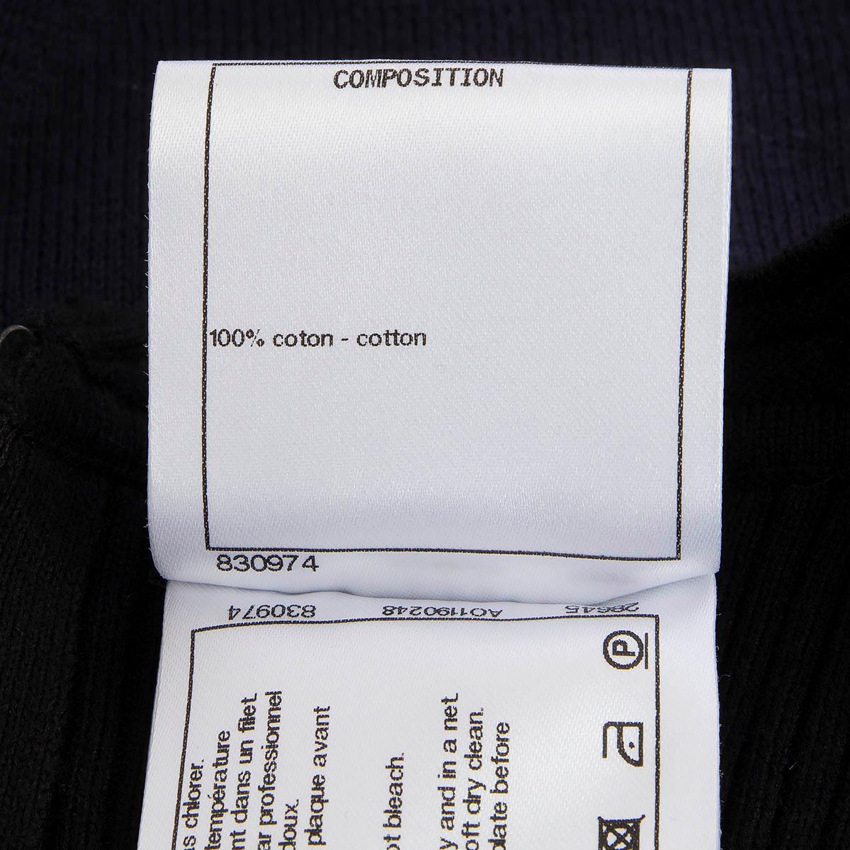 CHANEL black cotton 2018 18S RIB KNIT MINI Jumpsuit 38 S For Sale 3