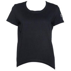 Chanel Black Cotton 'Chanel Forever' Applique T-Shirt L
