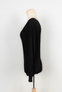 Chanel Black Cotton Long-sleeved Top