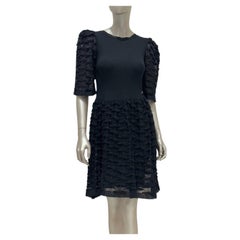 Chanel Black Cotton-Modal Dress - 2012 Collection Sz.36