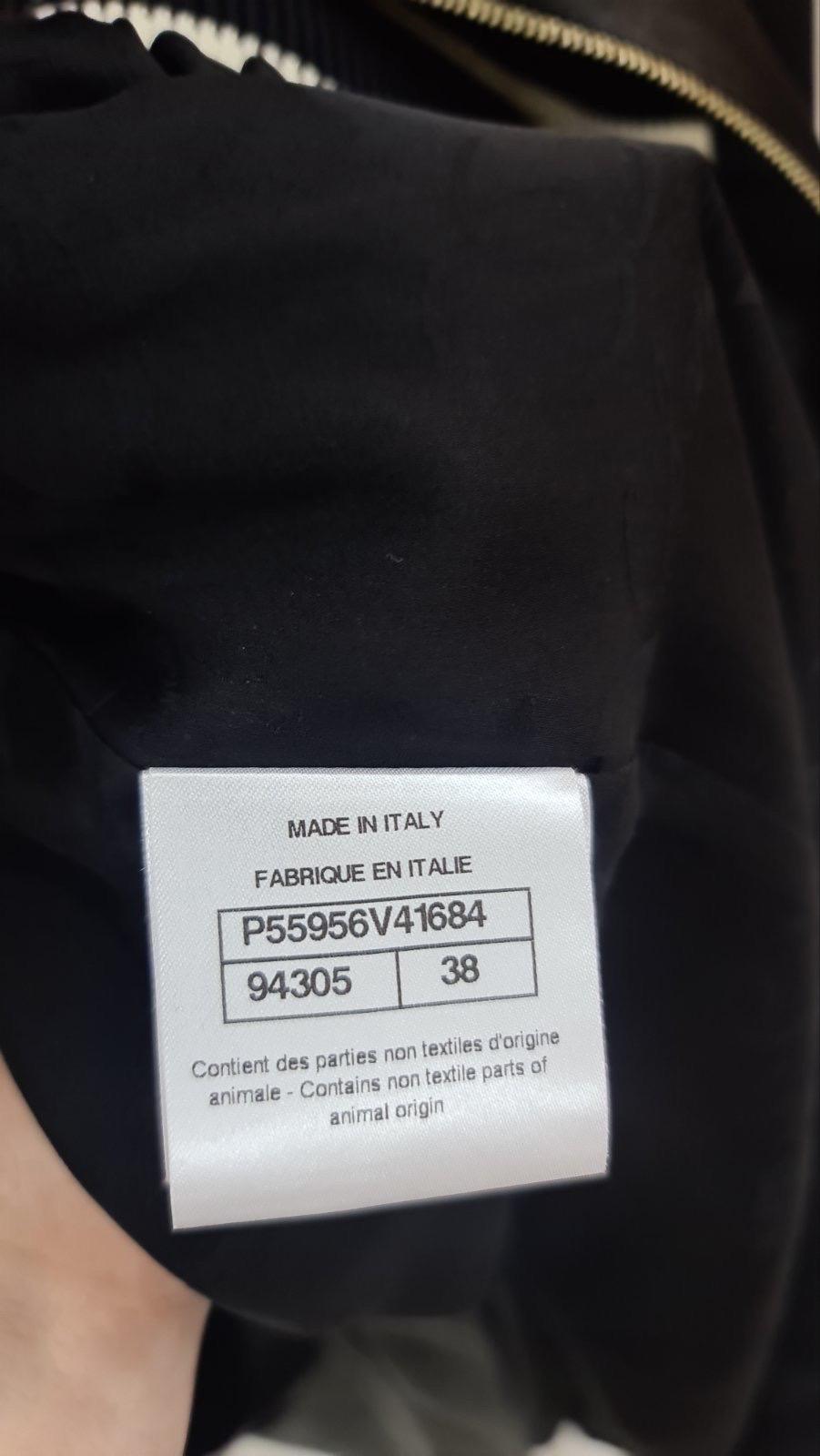Chanel - Vestito midi in crepe nero con zip frontale - sz.38 in vendita 3