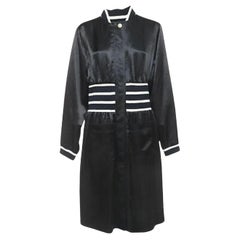 Chanel - Vestito midi in crepe nero con zip frontale - sz.38