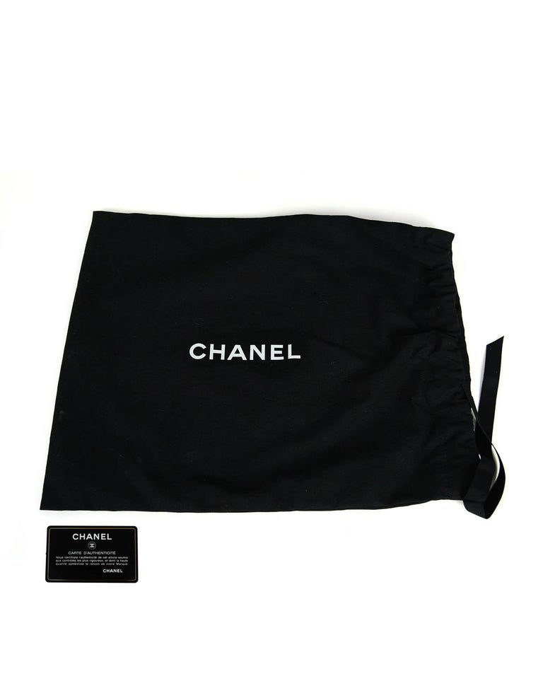 Chanel Black Crocodile Embossed Gabrielle O-Case Wristlet Pouch/ Clutch Bag 5