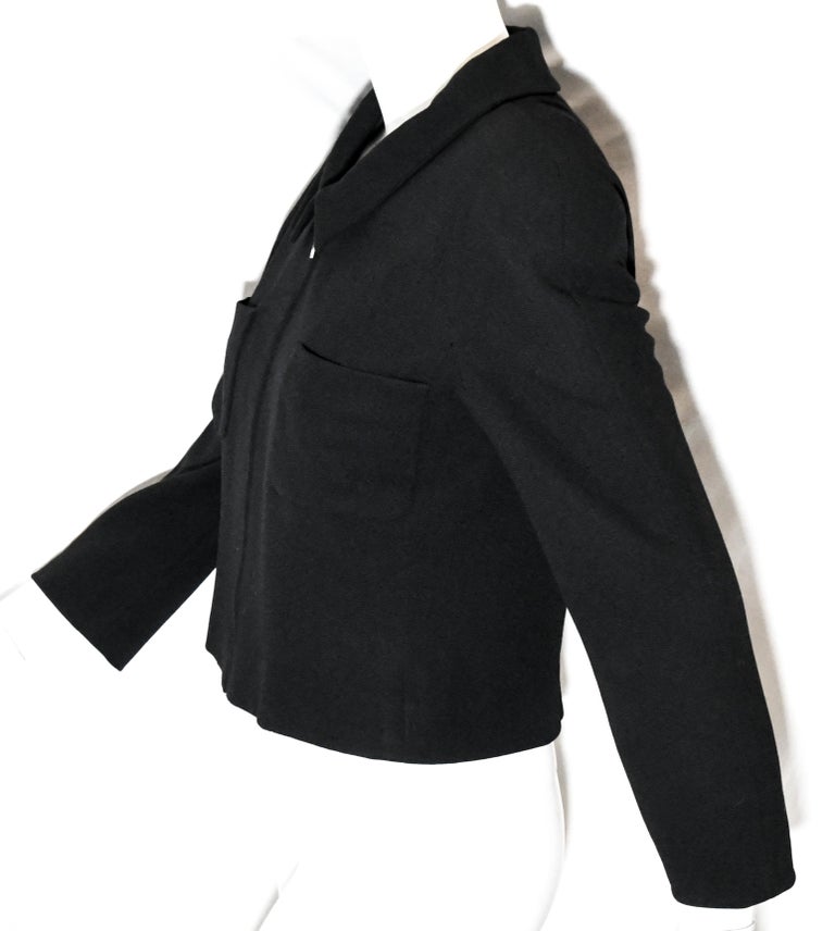 Chanel Cotton Jacket with Contrast Trim in Black/White — UFO No More