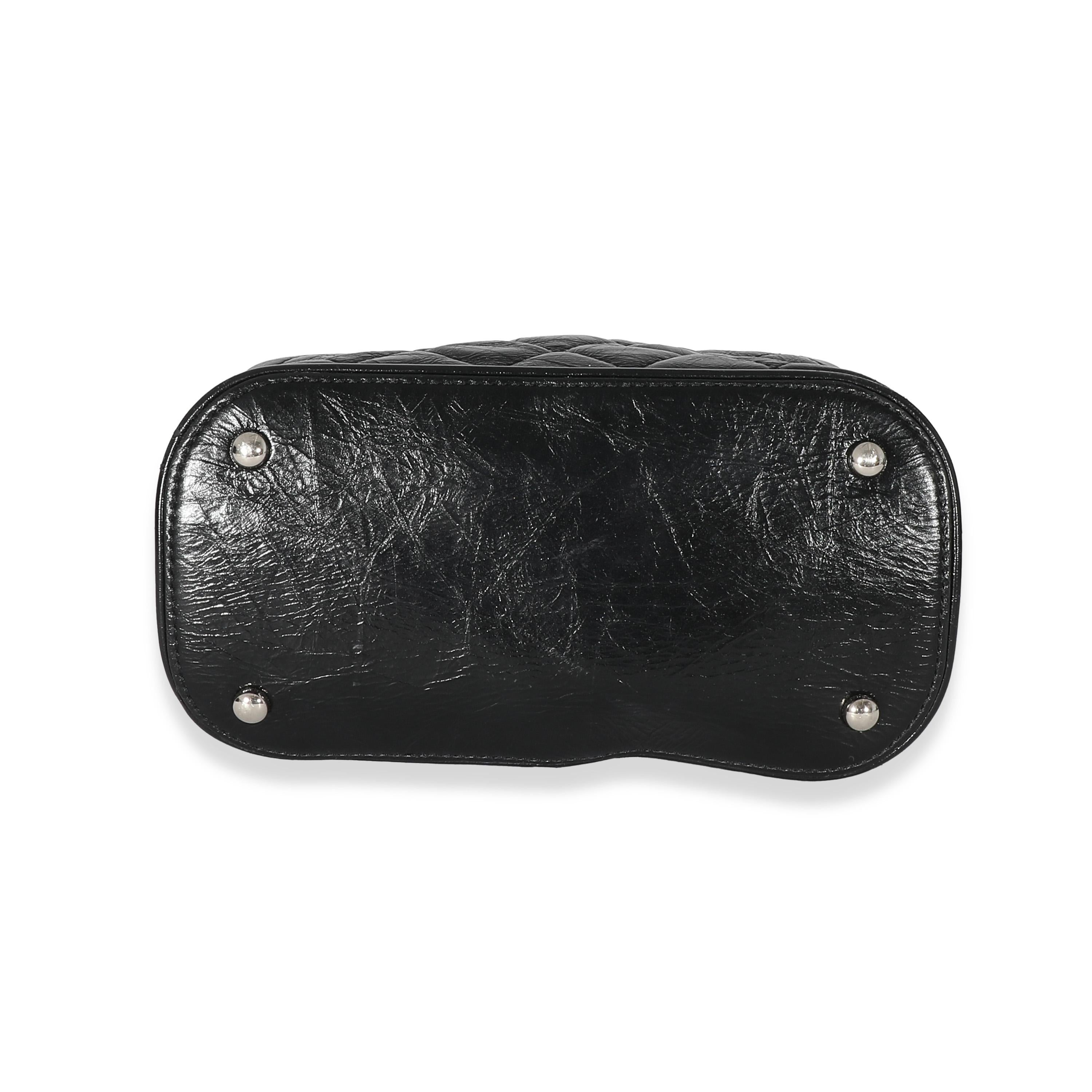 Women's or Men's Chanel Black Crumpled Calfskin PVC Small Aquarium Backpack