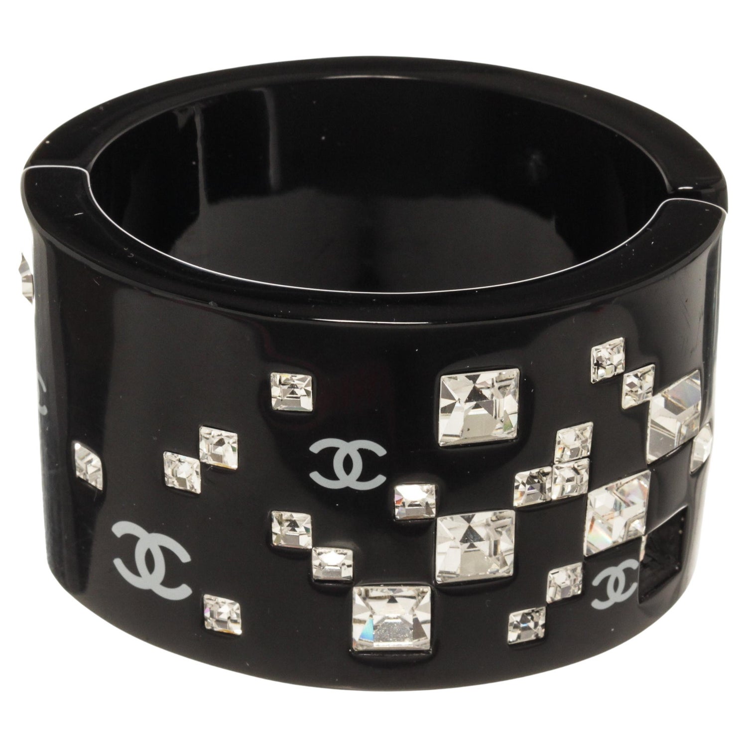 Chanel Crystal Crystallized Bangle Modern