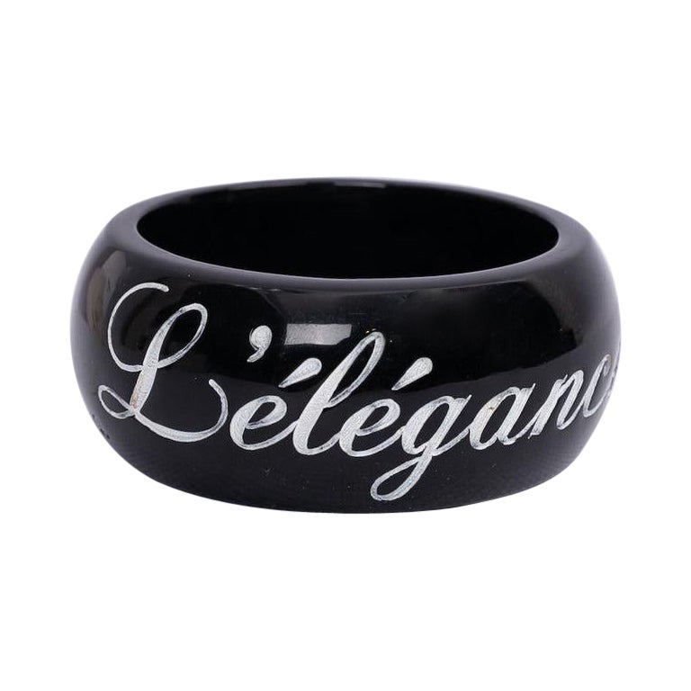 Chanel Black Cuff Bracelet, 2007 Spring Collection