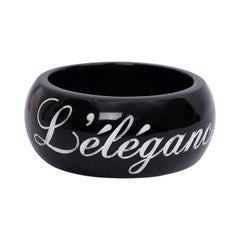 Chanel Black Cuff Bracelet, 2007 Spring Collection