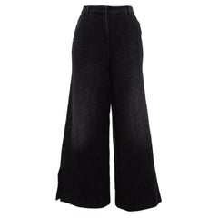 Chanel Black Denim Flared Jeans M