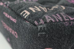 Chanel Black Denim Graffiti Mood Large Classic Flap 4CJ104