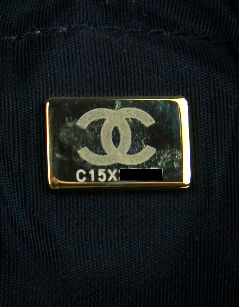 Chanel Black Denim Logo Quilted Mood Mini Bucket Crossbody Bag 4