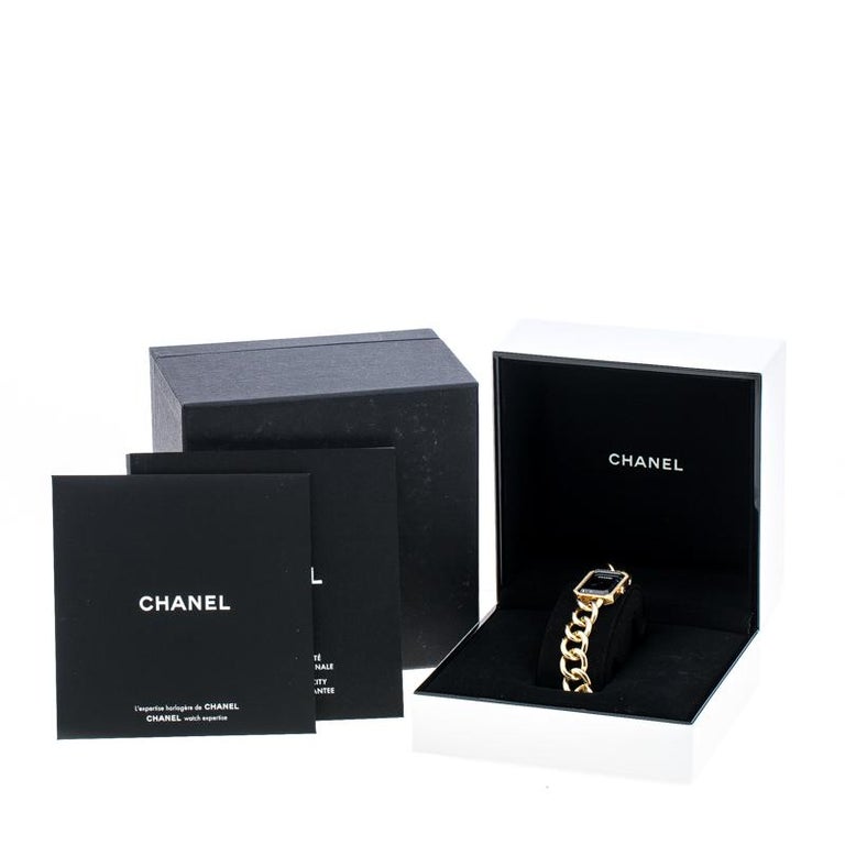 Chanel Black Diamond 18k Yellow Gold Première Chaîne Women's Wristwatch ...